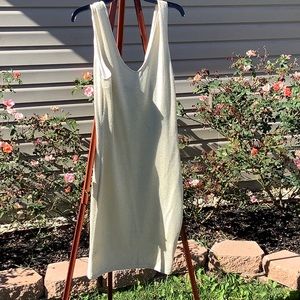 Glitter and Gold Sleeveless Sweater Dress